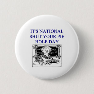 shut up joke 2 inch round button