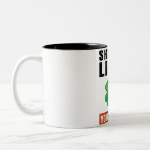Shut up liver Two-Tone coffee mug