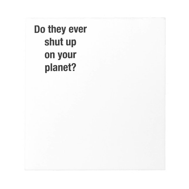 SHUT UP! NOTEPAD (Front)