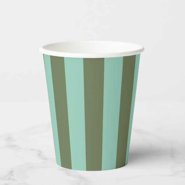 Shutters & Pear Stripe Pattern Paper Cups (Front)