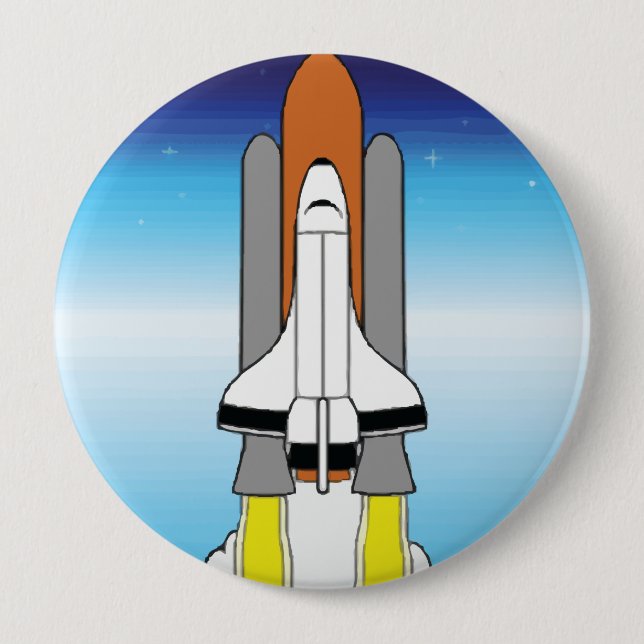 Shuttle 4 Inch Round Button (Front)