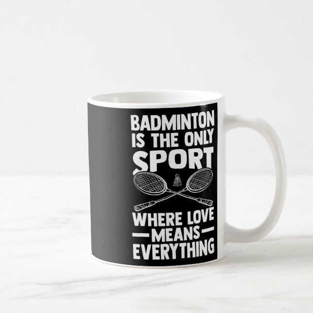 Shuttle Badminton  Coffee Mug (Right)