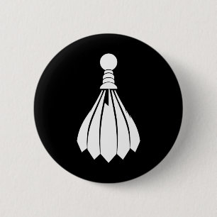 Shuttle Badminton Instructor  2 Inch Round Button