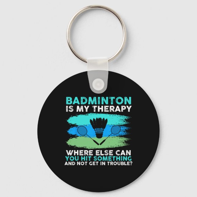 Shuttle Badminton  Keychain (Front)