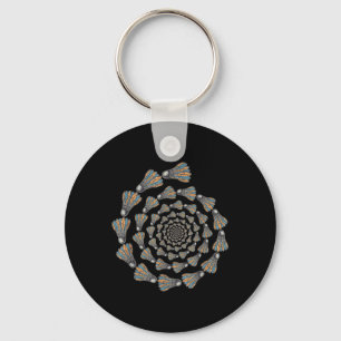Shuttle Badminton Love Team Player Coach  Keychain
