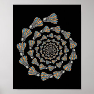 Shuttle Badminton Love Team Player Coach  Poster