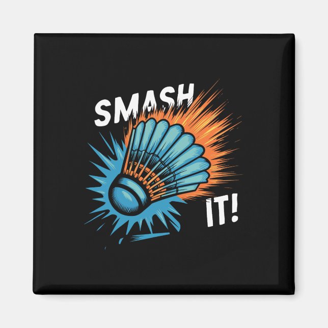 Shuttle Badminton Match  Magnet (Front)