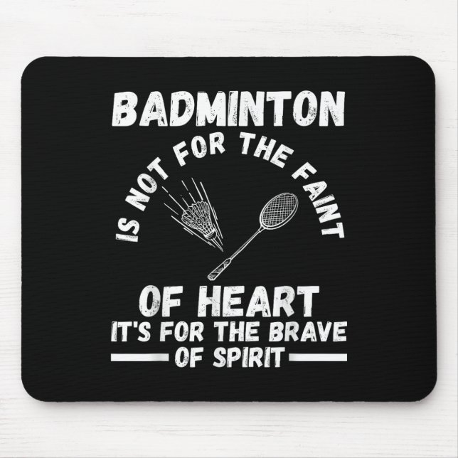 Shuttle Badminton  Mouse Pad (Front)