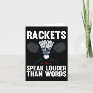 Shuttle Badminton Player 1 Card