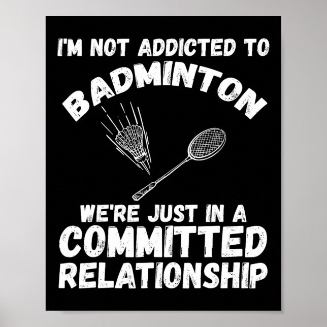 Shuttle Badminton Player 1  Poster (Front)