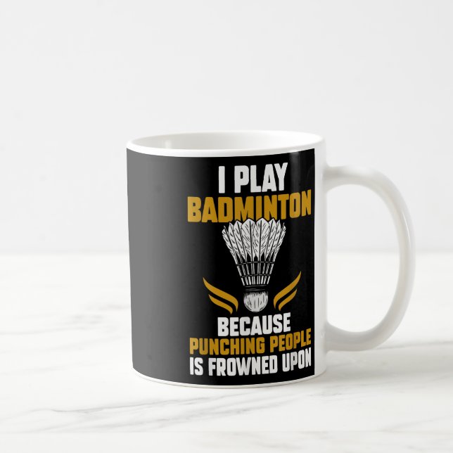 Shuttle Badminton Player _7  Coffee Mug (Right)