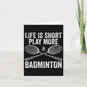 Shuttle Badminton Player 8  Card