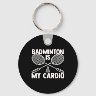Shuttle Badminton Player 8  Keychain