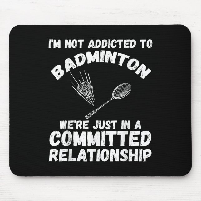 Shuttle Badminton Player 9  Mouse Pad (Front)
