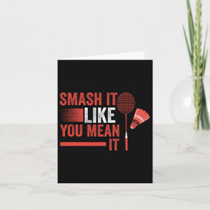Shuttle Badminton Player Card