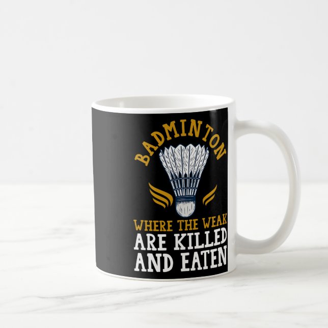 Shuttle Badminton Player  Coffee Mug (Right)