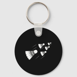Shuttle Badminton Player  Keychain