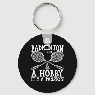 Shuttle Badminton Player Keychain