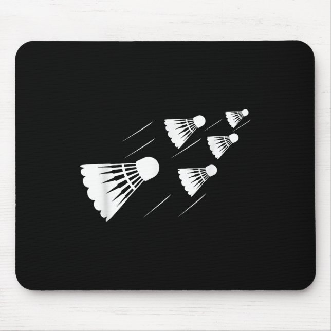 Shuttle Badminton Player  Mouse Pad (Front)