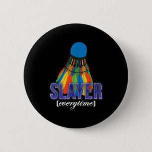 Shuttle Badminton Player Quote 2 Inch Round Button
