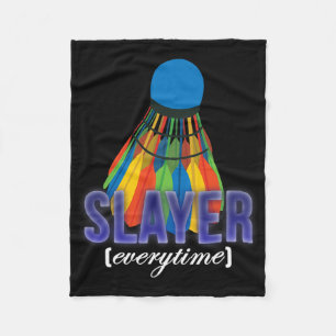 Shuttle Badminton Player Quote Fleece Blanket