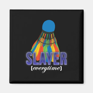 Shuttle Badminton Player Quote Magnet