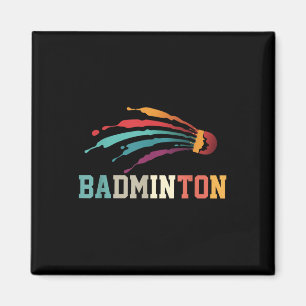 Shuttle Badminton Player Sports Racket Coach Team  Magnet