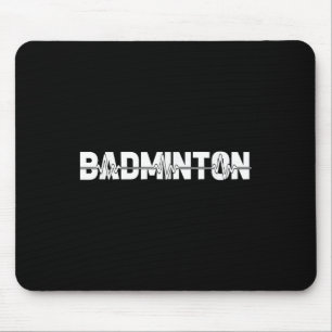 Shuttle Badminton - Racquet Court Player Ekg Heart Mouse Pad
