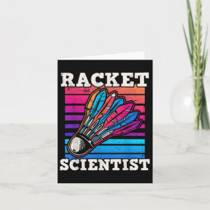 Shuttle Badminton Scientist  Card