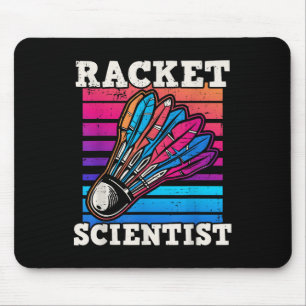 Shuttle Badminton Scientist Mouse Pad