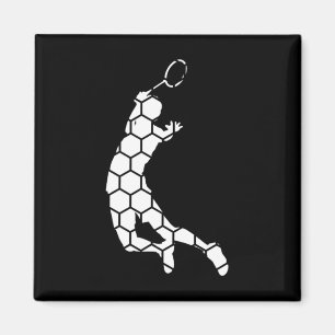 Shuttle Badminton Squash Badminton Player  Magnet