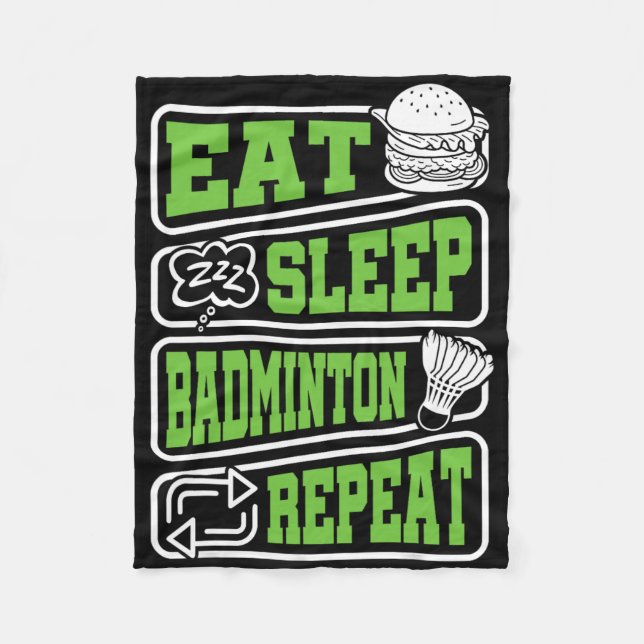 Shuttle Club Outfit For Players Coaches Fans Badmi Fleece Blanket (Front)