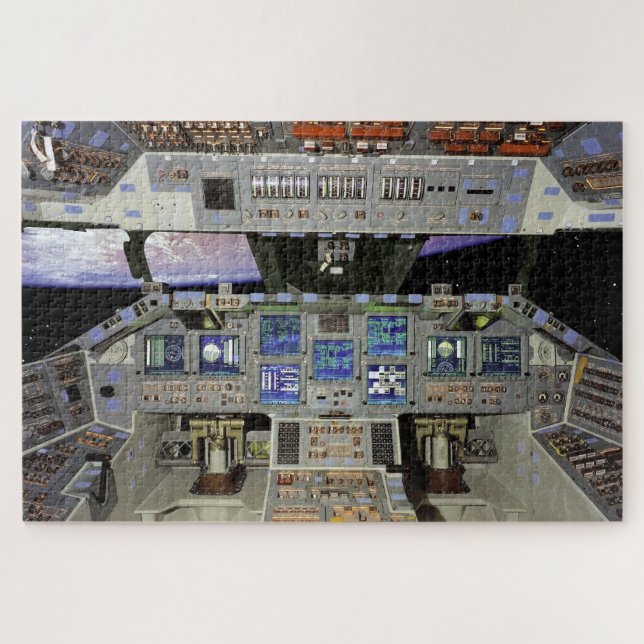 Shuttle cockpit jigsaw puzzle (Horizontal)