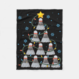 Shuttle Graphic Badminton Player Shirt Gift Christ Fleece Blanket