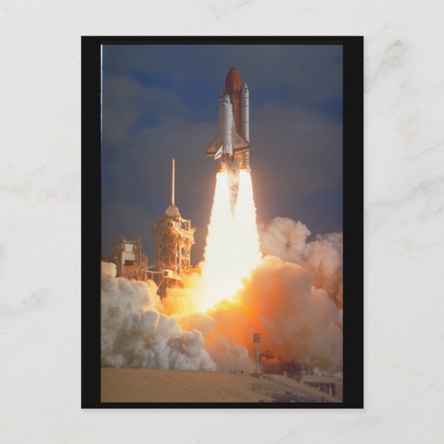 Shuttle launch_Space Postcard (Front)