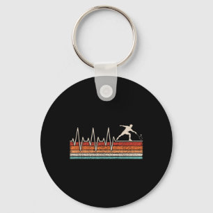 Shuttle Player Heartbeat Retro Keychain