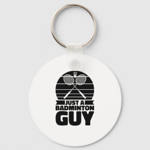 Shuttle Racquet Court Racket - Team Just A Badmint Keychain