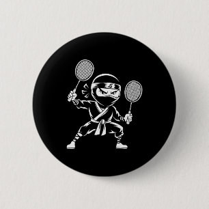 Shuttle Racquet Racket - Team Player Dminton Ninja 2 Inch Round Button