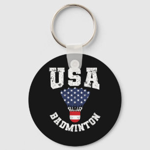 Shuttle Red White Blue 4th July Patriotic Usa Dmin Keychain