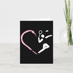 Shuttle Sport Setback Game Girl Cute Badminton Card