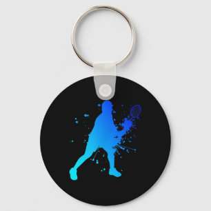 Shuttle Squash Badminton Player  Keychain