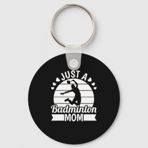 Shuttle Team Player Court - Racquet Just A Dminton Keychain