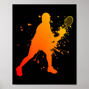 Shuttle Womens Badminton Player Mens Squash  Poster