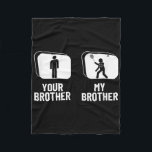 Shuttle Your Brother My Brother Sister Funny Badmi Fleece Blanket<br><div class="desc">Shuttle Your Brother My Brother Sister Funny Badminton</div>