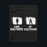 Shuttle Your Girlfriend My Girlfriend Funny Badmin Fleece Blanket<br><div class="desc">Shuttle Your Girlfriend My Girlfriend Funny Badminton</div>