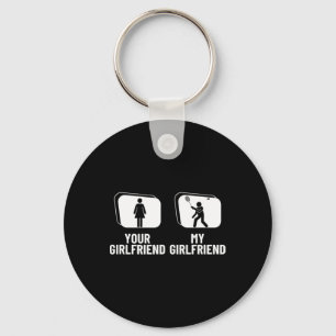 Shuttle Your Girlfriend My Girlfriend Funny Dminto Keychain