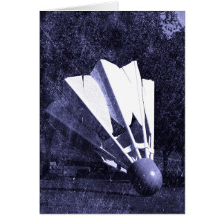 Shuttlecock Blues All Occasion Blank Greeting Card