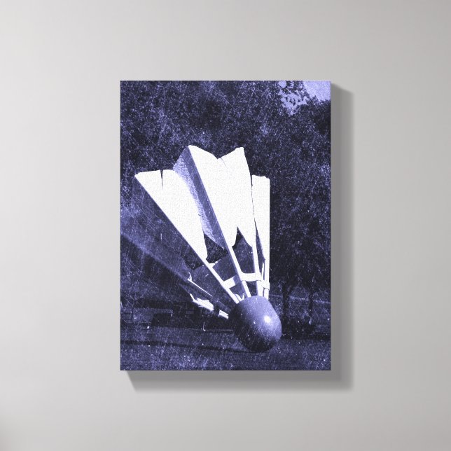 Shuttlecock Blues Canvas Print (Front)