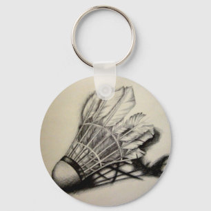 Shuttlecock Keychain