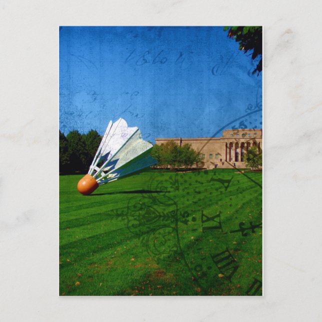 Shuttlecock on the Lawn Postcard (Front)